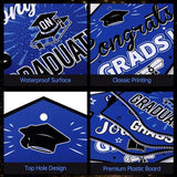 16 Pieces 2026 Graduation Yard Signs Plastic Congrats Grad Decor with 32 Stake and Ribbon Graduate Cap Hanging Yard Sign for Party Outdoor Lawn Pathway Walkway Decorations(Blue and Black)