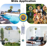 Peacock Wind Chimes for Outside,Birthday Gifts for Mom Grandma Wife,Peacock Wind Chimes with 3D Wind Spinners,Outdoor Decor for Garden Yard Porch