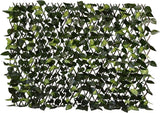 GLANT Expandable Fence Privacy Screen for Balcony Patio Outdoor,Decorative Faux Ivy Fencing Panel,Artificial Hedges (Single Sided Leaves) (4, Green-Verdant)