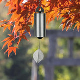 Woodstock Chimes Heroic Windbell Wind Chime for Outside 24" Medium Grey,Deep Tone Sound, Outdoor Decor for Patio, Porch, Garden HWMAS
