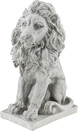 Lion Resin Garden Statue | Outdoor Indoor Figurine Gift Decoration for Home Décor, Patio, Yard, and Garden