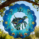 Colorful Wind Chimes Spinner Decorate Your Garden with This 12-inch Stainless Steel Wind Spinner Outdoor Clearance Metal 3D Hanging Decor Wind Sculptures for Lawn Yard Perfect Ornament Gift
