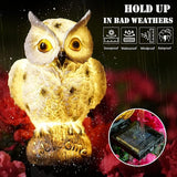 SmilingTown Solar Owl Garden Lights - Outdoor Owl Decorative Stake Light Waterproof for Yard Patio Pathway Lawn Ornaments Garden Decorations Gifts (2 Packs)