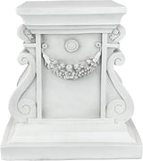 Design Toscano Jesus The Good Shepherd Religious Garden Statue (12 Inches Wide, 8 Inches Deep, 28 Inches High) and Classic Statuary Garden Plinth Base