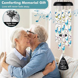 Memorial Wind Chimes Sympathy Gift - Windchimes in Loving Memory of Loved One, Bereavement Gifts for Loss of Mom/Dad, Condolences Grief Remembrance Funeral Grieving, Butterfly
