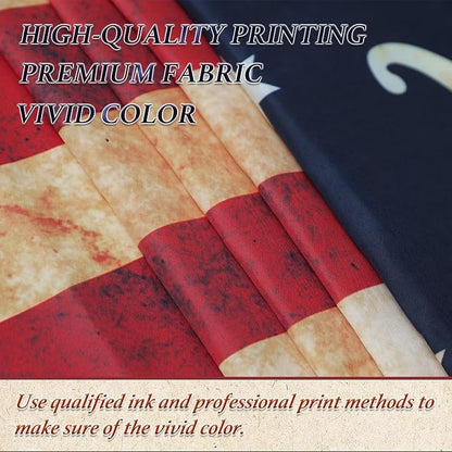 We The People 1776 Flag Double Sided 3 Layers 3x5 FT Outdoor Vintage American Betsy Ross 13 Star Constitution Flags Indoor Garden Decoration USA Flags