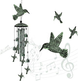 35" Hummingbird Wind Chimes for Outside, Hummingbird Wind Chimes Gifts for Mother's Day, Garden Decor for Outdoor Porch Patio Home Yard Decorations﻿