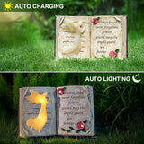 Candieslife Outdoor Solar Angel Garden Stakes Lights - Praying Guardian Angel Figurines, Waterproof Memorial Grave Decorations Gifts for Cemetery Outdoors Lawn Yard Patio Home Decor