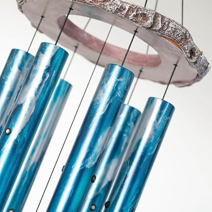 Woodstock Wind Chimes Margaritaville UV Palm Wind Chime Large (40") Multicolored Tropical Chimes for Outside Patio Porch Sunroom or Garden Décor