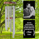 Personalized Wind Chimes Memorial Engraved Gift,Custom Sympathy Wind Chime for Loss of Loved One,Customized Mother Father Dog Pet Family Remembrance Bereavement Gifts