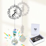 Dog Memorial Gifts for Loss of Dog, Pet Memorial Suncatcher, Pet Sympathy Gifts, Garland Suncatcher with Card & Gift Box, Remembrance Bereavement Gift for Loss of Dogs Cats