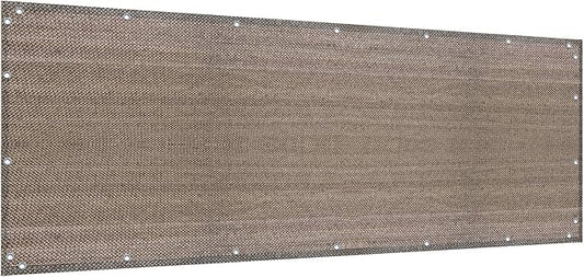Alion Home Elegant Privacy Screen for Backyard Fence, Pool, Deck, Patio, Balcony and Outdoor Paneling - Include Zip Ties (3 X 26 FT, Walnut)