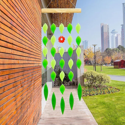 Solar Wind Chimes Waterproof Windchimes Glass Hanging Noisemakes with Solar Light for Home, Garden, Patio and Yard Decor