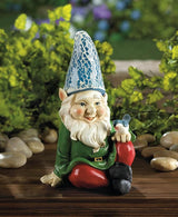 Eastwind Gifts 10016215 Cheery Gnome Solar Garden Statue
