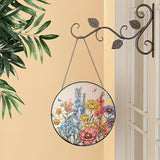 NAZENTI Personalized Stained Glass Window Hanging Suncatcher for Mother's Day, Custom Family Birth Flowers Glass Suncatcher, Gifts for Grandma, Personalized Mom's Garden Gift