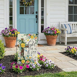 CROWNED BEAUTY Spring Garden Flag Floral Cross 12x18 Inch Double Sided Small Seasonal Holiday Religious Decoration for Outdoor Lawn Yard