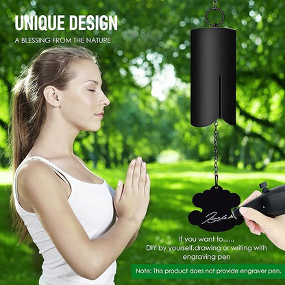 Feng Shui Windbell with Auspicious Clouds, Large Wind Chimes for Outdoors,Wind Chimes for Outside Deep Tone,Memorial Windbell for Loss of Loved One Prime.36 Inch