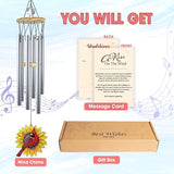 Personalized Memorial Wind Chimes for Loss of Loved One, Custom Crystal Sunflower Cardinal Memory Ornament, Remembrance Gifts for Loss of Mother Dad, Sympathy Suncatcher Windchimes, Garden Décor