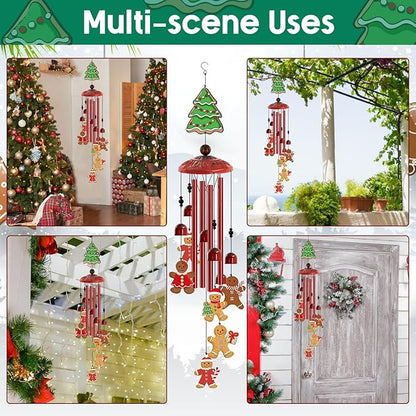 35" Metal Wind Chimes for Outdoor Decor, Waterproof Hanging Wind Bell for Garden, Patio, Porch, Elegant Ornament for Yard Porch,Garden Decoration Outdoor