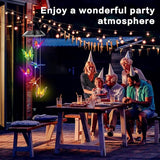 Butterfly Solar Wind Chimes, Butterfly Wind Chimes for Outside,Best Gifts for Mom Grandma Women Wife Aunt Sister, Unique Mobile Wind Chime, Garden Yard Decor