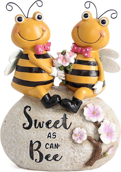 Bee Statue for Garden decor,Honey Bee Gifts Spring Decor for Outdoor,Bumle Bee Figurines Decoration for Garden Patio Yard Lawn&Indoor Table Shelf Kitchen Home Decor,Best Gifts for Lovers women