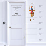 Woodstock Chimes Asli Arts Collection, Parrot Bamboo Chime, 36'' Bamboo Wind Chimes for Outdoor, Patio, Home or Garden Décor (CPA437)