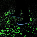 150pcs Glow in the Dark Garden Pebbles for Walkways and Decor (Green)