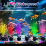 T-SUN Color Changing Pond Lights LED Underwater Fountain Lights with Bluetooth APP Control, IP68 Waterproof Submersible Spotlight for Aquariums, Fish Tanks, Pools, Garden and Yard Ponds (Set of 6)