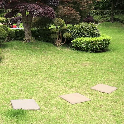 15 Decorative Stepping Stones that Stake Into The Ground - Decorative Walkway for Outdoor Pathway,Lawn,Yard,Home,or Garden Pathway Pavers - Resin Material