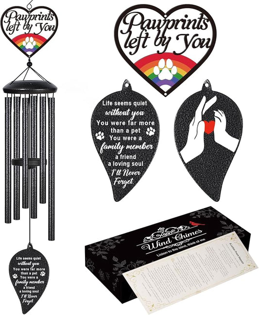 Dog Memorial Gifts for Loss of Dog, Loss of Dogs Sympathy Gift, 30" Pet Memorial Wind Chimes, Bereavement Remembrance Gifts, in Memory of Dogs Cat Pet