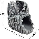 coolboy Dragon Sculpture Gutter Diverter Rain,Deco Gutter Extension Downspout, Eco-Friendly Resin Gutter Extender Diverter,Splash Block, Perfect Rain Gutter Downspout Extension for 3"x4" Downspouts