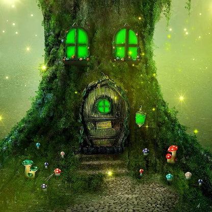 Jetec Gardening Gnome Statue Out The Door Tree Hugger Resin Mushroom Miniature Gnome Home Window Figurine for Trees Yard Garden Sculpture Decoration Supplies(Cool Style)