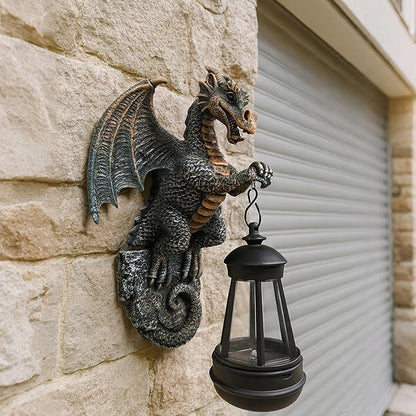 Dragon Tree Hugger with Solar Lantern Dragon Lamp Decor Garden Statue Outside Outdoor Yard Unique Gifts for Mom Women Grandma