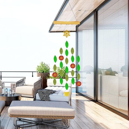 Solar Wind Chimes Unique Light, Glass Mobile Hanging Solar Light Wind Chime for Home, Garden, Patio and Yard Decor