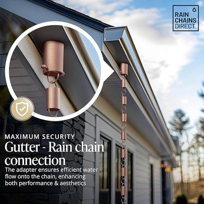 Rain Chains Direct - Rain Chain Gutter Adapter/Installer in Pure Copper