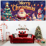7 x 16 ft Christmas Garage Door Decorations Merry Christmas decorations Xmas Garage Door Cover, Happy New Year Hanging Banner for Home,Outdoor,Indoor,Party
