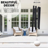 Extra Large Wind Chimes for Outside Deep Tone - 58'' Wind Chimes Outdoor Clearance, Deep Tone Chimes, Windchimes Outdoors, Memorial Wind Spinner, Sympathy Gift, Home Décor (Black)