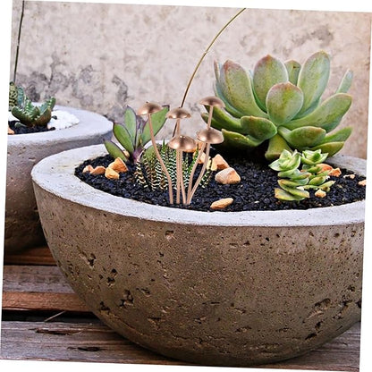 Toddmomy Iron Mushroom Statue Garden Decor Unique Design Mushroom Stake for Garden Art Outdoor Plant Stake for Decor