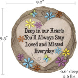 Spoontiques - Garden Décor - If Love Could Have Saved You Stepping Stone - Decorative Stone for Garden