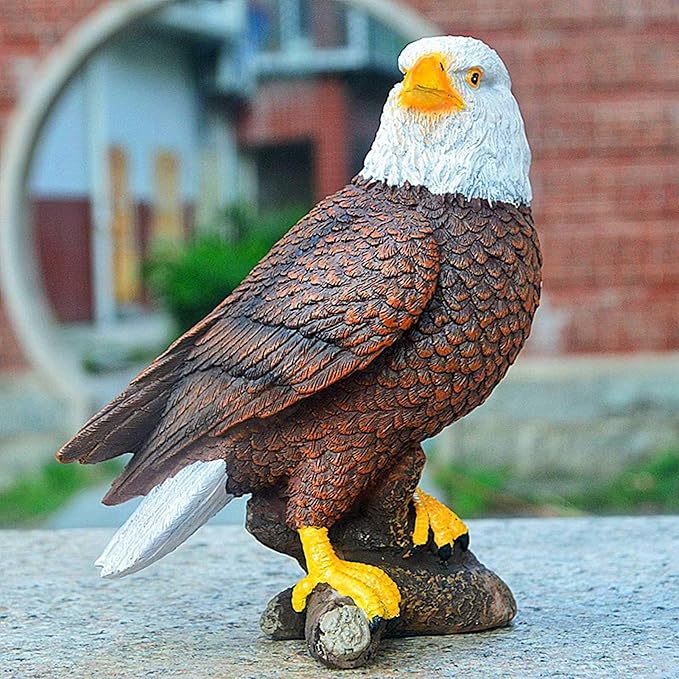 Cute Statues Garden and Yard Statue Bald Eagle Hanging Bird Backyard Decor