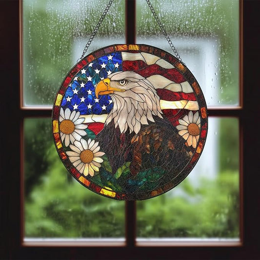 Stained Glass Window Hanging,suncatcher Stained Glass kit,Stained Glass Ornament, Garden suncatchers for Windows Hanging,Window Decor or Indoor,Gifts for Women, Lovers, Couple, Friends