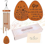 Gigi Wind Chimes for Outside, Gifts for Gigi Windchimes Outdoors for Patio Porch Garden Yard Hanging, Mothers Day Birthday Gifts for Gigi Grandma from Grandkids