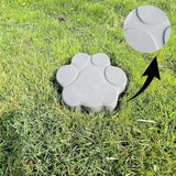 AUTUMN Paw Print Stepping Stone Mold, Concrete Cement Mold for Non-Slip Garden Decor, 7 in