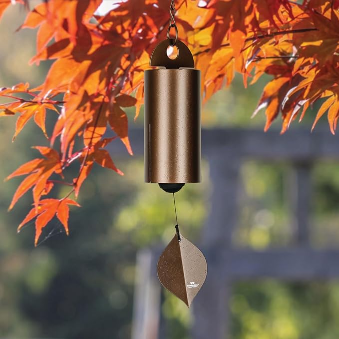 Woodstock Wind Chimes Heroic Windbell Wind Chimes for Outside, 24" Copper Medium Windchime for Outdoor Garden, Patio, Porch Wind Bell, Deep Tone Sound