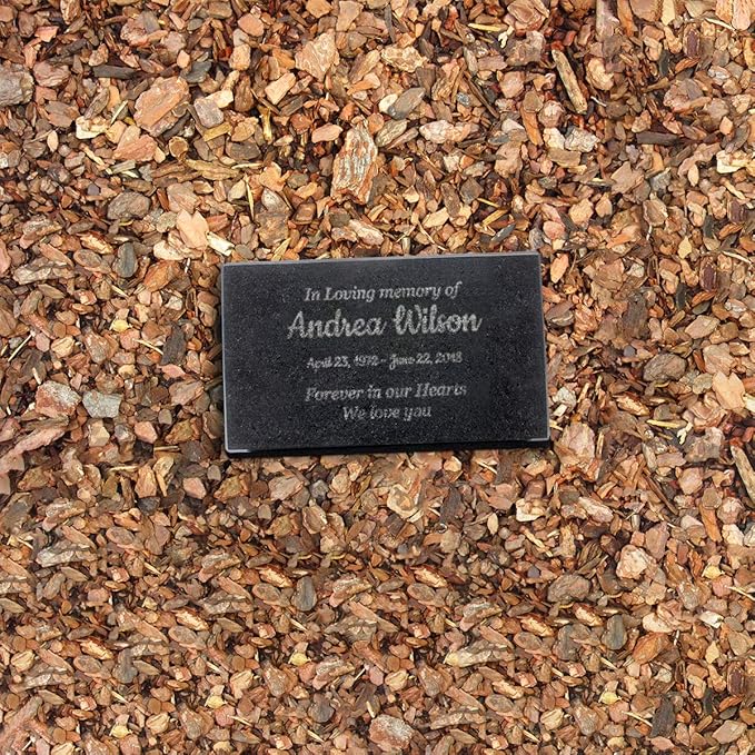 Customized In Loving Memory Black Granite Memorial or Sympathy Gift. Offered in a Variety of Sizes to Meet your Needs and Budget (7 x 4 x 2")