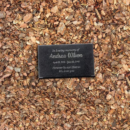 Customized In Loving Memory Black Granite Memorial or Sympathy Gift. Offered in a Variety of Sizes to Meet your Needs and Budget (7 x 4 x 2")