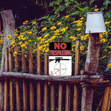 Funny No Trespassing Sign, Metal Warning Tin Signs, You are a Target, Yard Sign Garage Farm Garden Wall Decor Sign Plaque Outdoor for Home Fence 8 X 12 Inches
