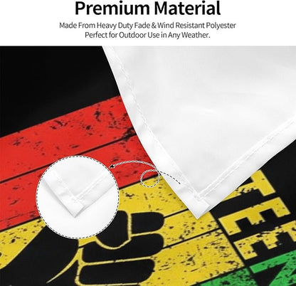 Juneteenth Flag 3x5 Ft - Freedom Day June 19th Banner - Black History Month Decor - Durable Indoor Outdoor Flag with Brass Grommets