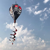 In the Breeze Pirate Hot Air Balloon Wind Spinner,11" W x 17" H, 26" Tail,1039