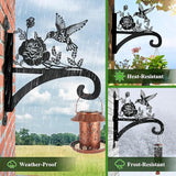 Hanging Plant Hanger Bracket Plant Hooks for Hanging Baskets Heavy Duty Decorative Hummingbird Silhouette Wall Mounted Hanging Plant Hangers Outdoor for Flower Pot Bird Feeder Wind Chimes